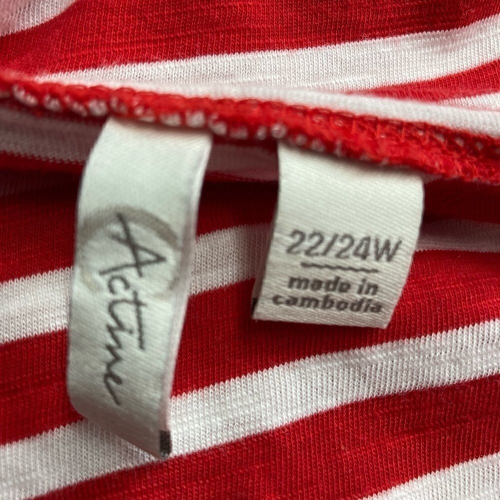 ‎CActive Women’s top, Red and white, size 22/24W - Picture 5 of 10